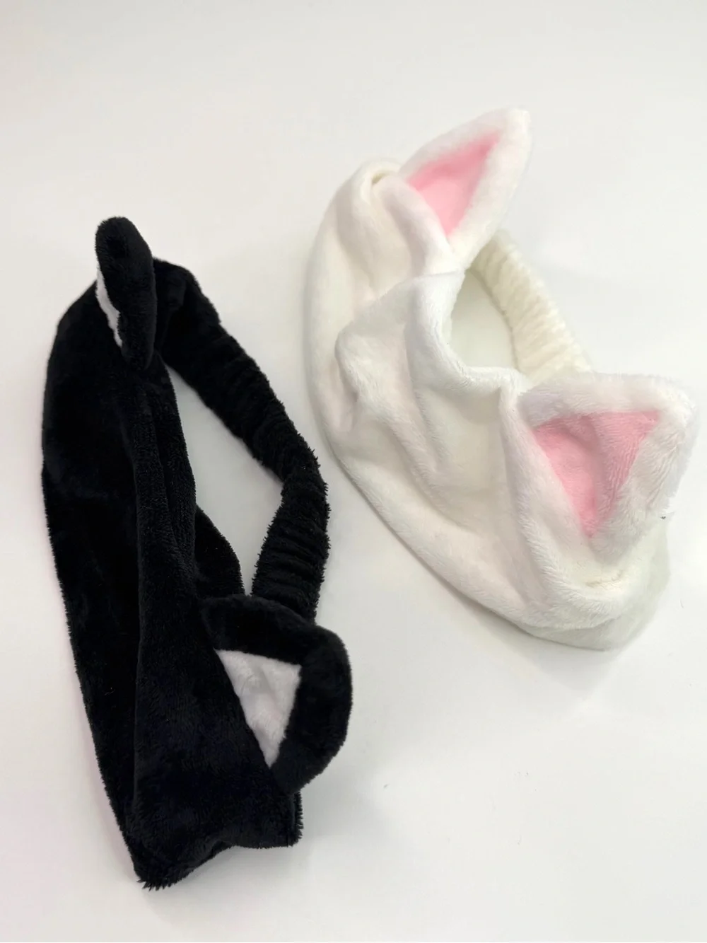 I Dew Care Black White Cat Ear Skincare Makeup Headbands